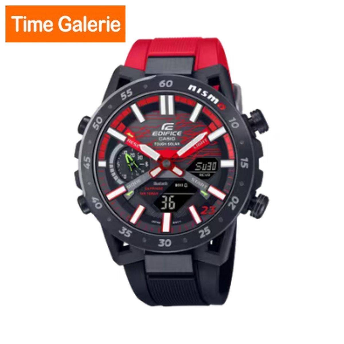 [Limited Edition] Casio Edifice x NISMO ECB2000NIS1A Red And Black Resin Band DigitalAnalog